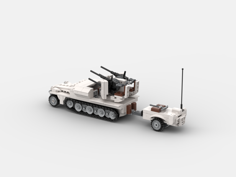 Brick_boss German SDKFZ-251 ANTI-AIRCRAFT 3