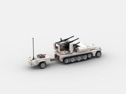 Brick_boss German SDKFZ-251 ANTI-AIRCRAFT 3