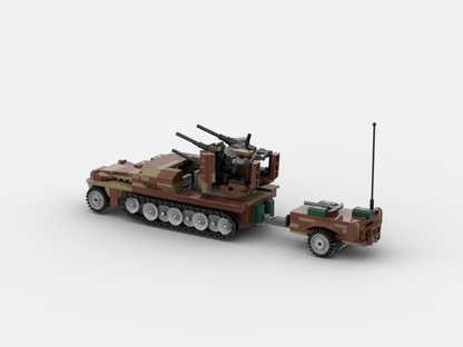 Brick_boss German SDKFZ-251 ANTI-AIRCRAFT 4