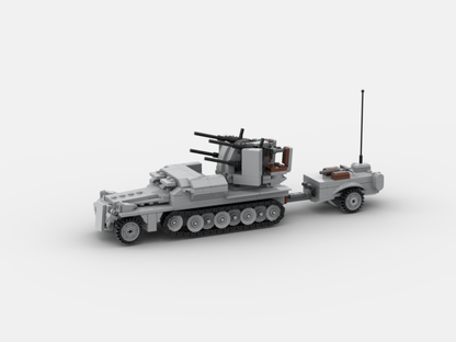 Brick_boss German SDKFZ-251 ANTI-AIRCRAFT