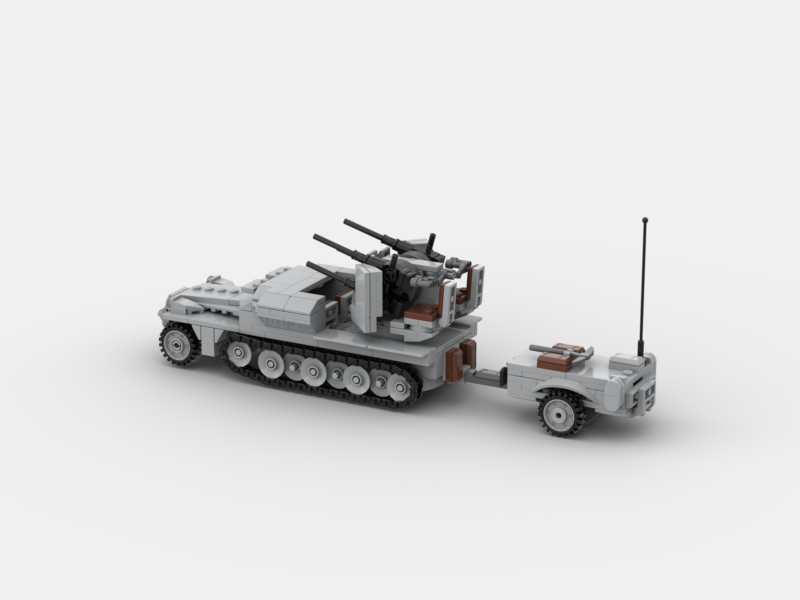 Brick_boss German SDKFZ-251 ANTI-AIRCRAFT