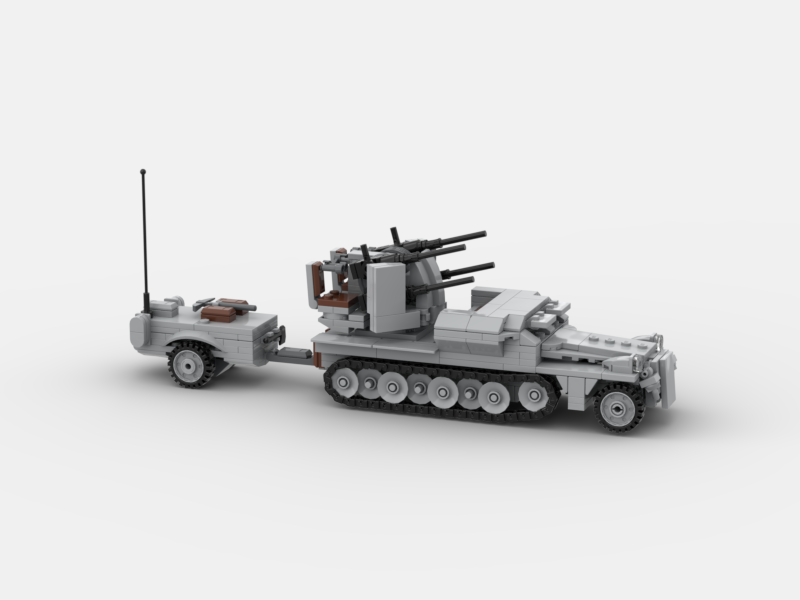 Brick_boss German SDKFZ-251 ANTI-AIRCRAFT