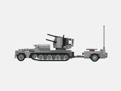 Brick_boss German SDKFZ-251 ANTI-AIRCRAFT