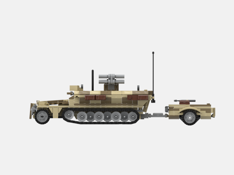 Brick_boss German SDKFZ-251 ARTILLERY 10