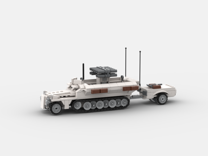 Brick_boss German SDKFZ-251 ARTILLERY 11