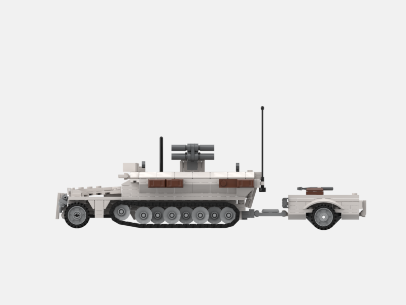 Brick_boss German SDKFZ-251 ARTILLERY 11
