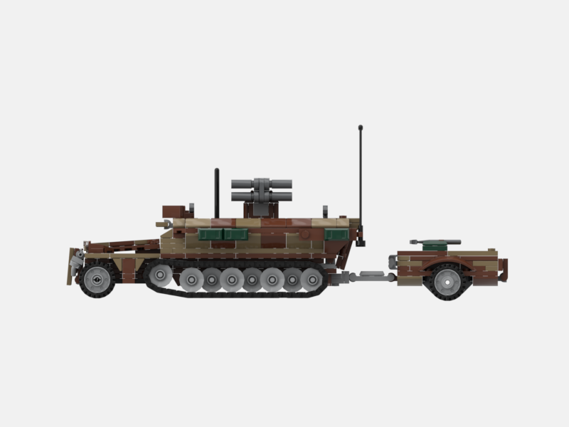 Brick_boss German SDKFZ-251 ARTILLERY 12