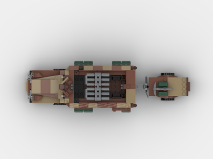 Brick_boss German SDKFZ-251 ARTILLERY 12