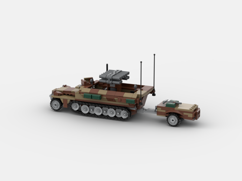 Brick_boss German SDKFZ-251 ARTILLERY 12