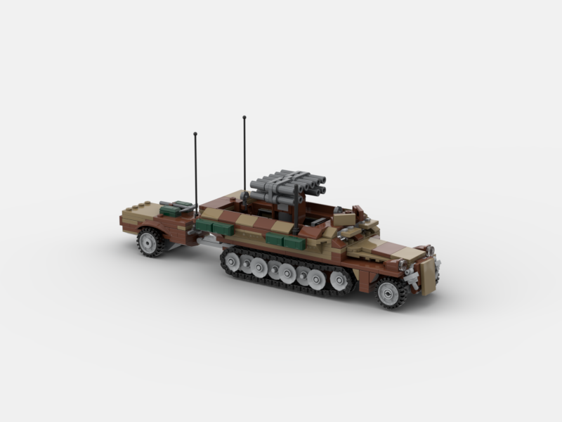 Brick_boss German SDKFZ-251 ARTILLERY 12
