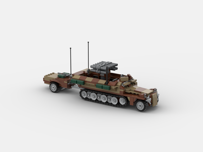 Brick_boss German SDKFZ-251 ARTILLERY 12