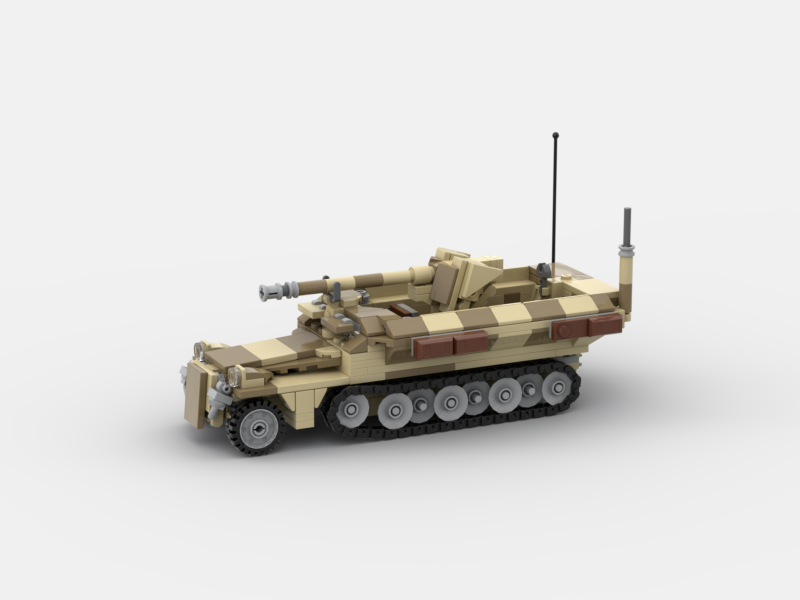Brick_boss German SDKFZ-251 ARTILLERY 6