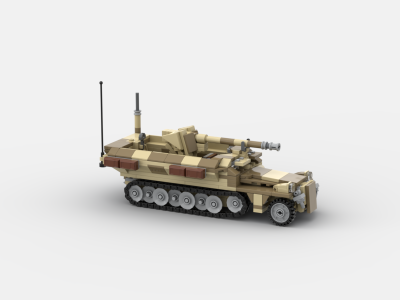 Brick_boss German SDKFZ-251 ARTILLERY 6