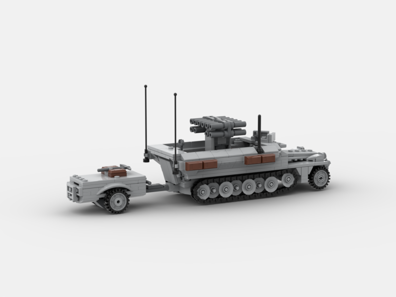 Brick_boss German SDKFZ-251 ARTILLERY 9