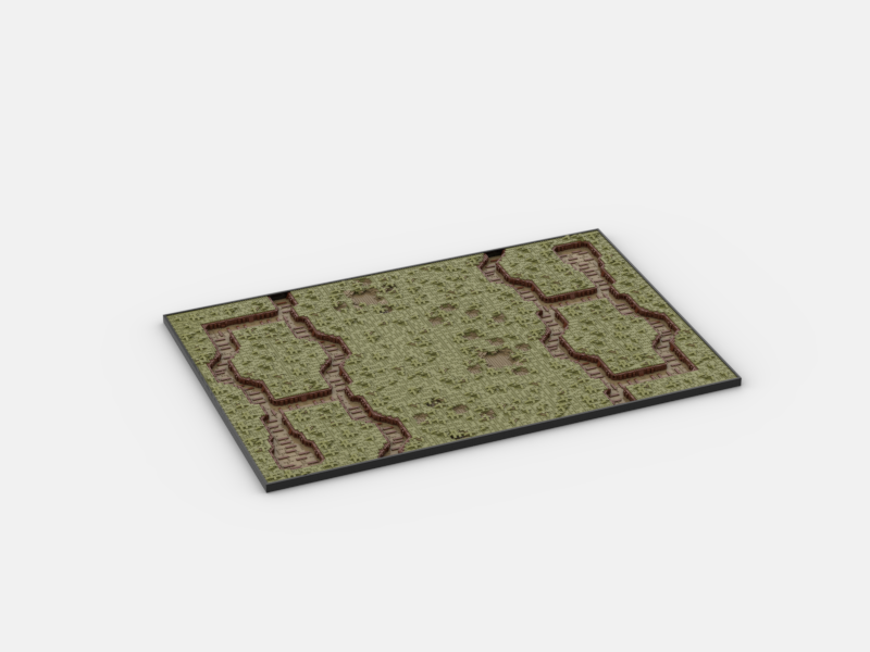 Brick_boss OLIVE GREEN TRENCH Battlefield ABA