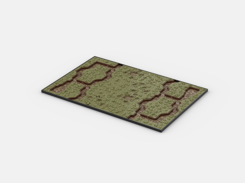Brick_boss OLIVE GREEN TRENCH Battlefield ABA