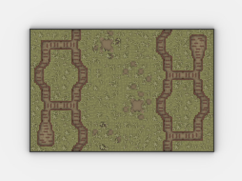 Brick_boss OLIVE GREEN TRENCH Battlefield ABA