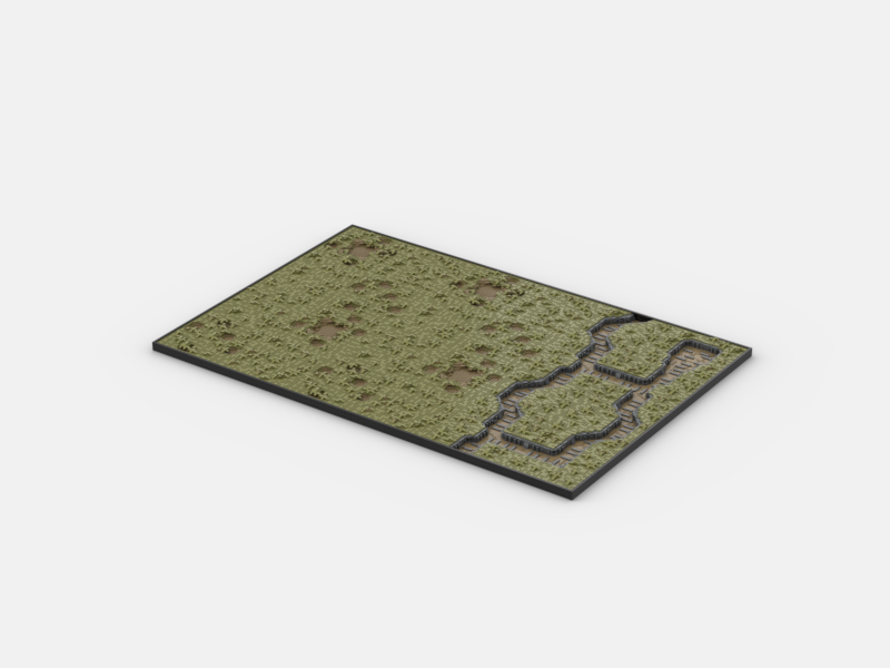 Brick_boss OLIVE GREEN TRENCH Battlefield BBC