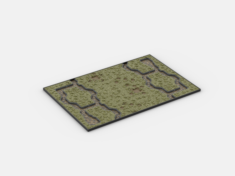 Brick_boss OLIVE GREEN TRENCH Battlefield CBC