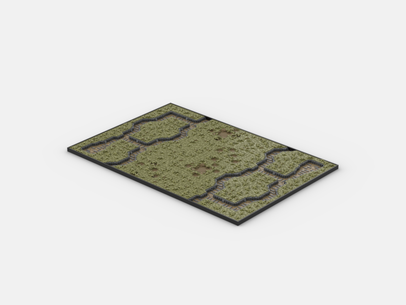 Brick_boss OLIVE GREEN TRENCH Battlefield CBC