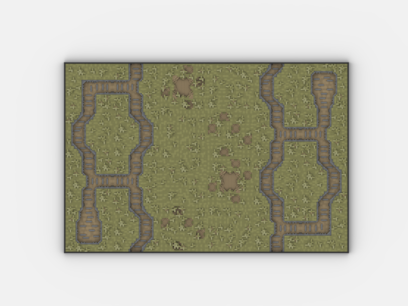 Brick_boss OLIVE GREEN TRENCH Battlefield CBC
