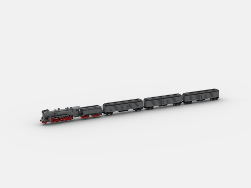 Brick_boss Vintage CARGO Train 2
