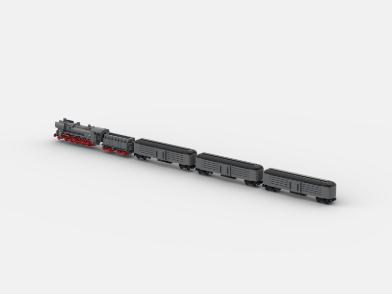 Brick_boss Vintage CARGO Train 2