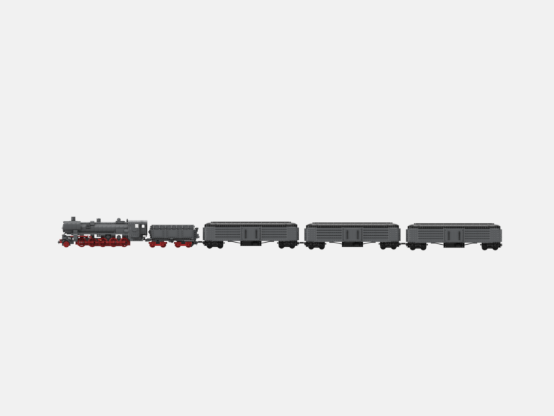 Brick_boss Vintage CARGO Train 2