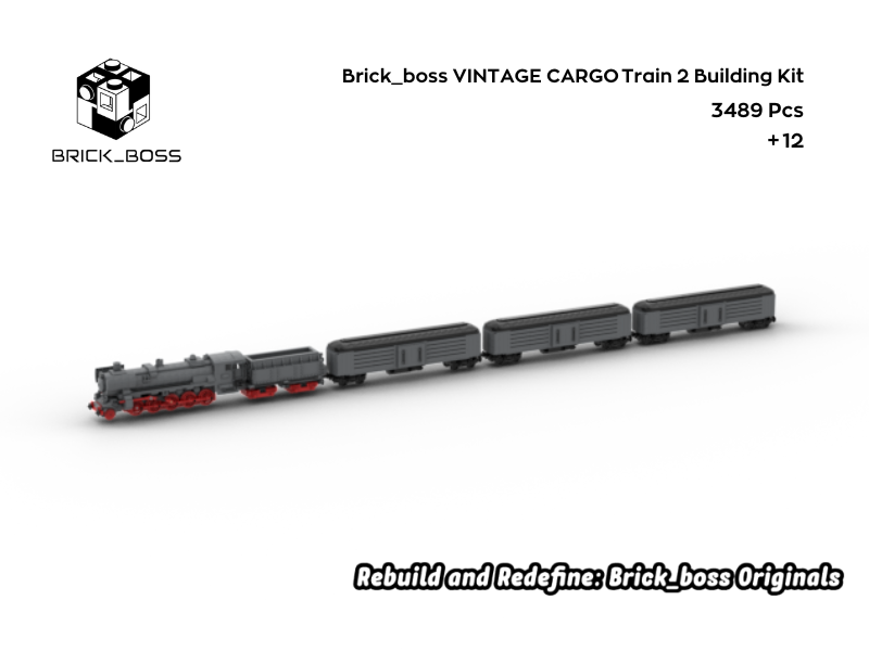 Brick_boss Vintage CARGO Train 2