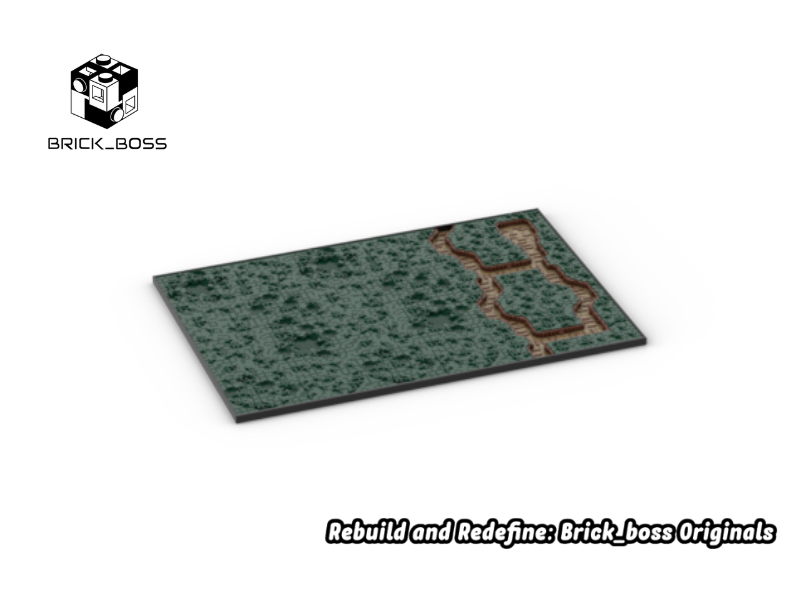 Brick_boss DARK GREEN TRENCH Battlefield BBA