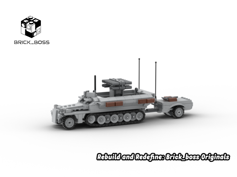 Brick_boss German SDKFZ-251 ARTILLERY 9