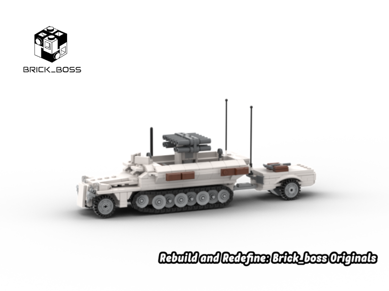 Brick_boss German SDKFZ-251 ARTILLERY 11