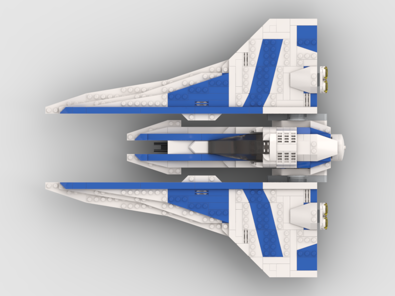 Brick boss Mandalorian starfighter Kom rk class fighter