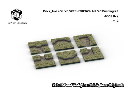Brick_boss OLIVE GREEN TRENCH MILS C