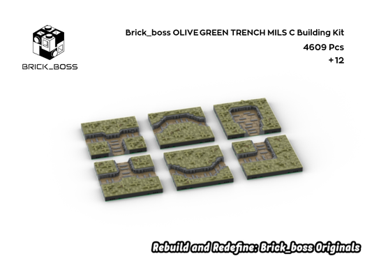 Brick_boss OLIVE GREEN TRENCH MILS C