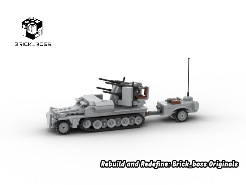 Brick_boss German SDKFZ-251 ANTI-AIRCRAFT