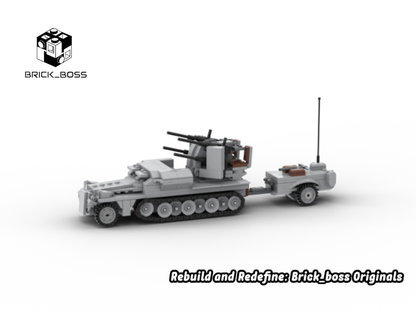 Brick_boss German SDKFZ-251 ANTI-AIRCRAFT