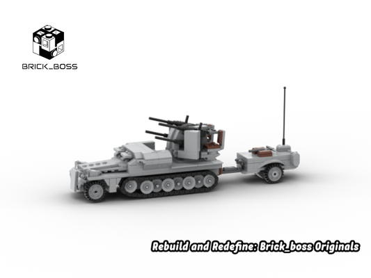 Brick_boss German SDKFZ-251 ANTI-AIRCRAFT
