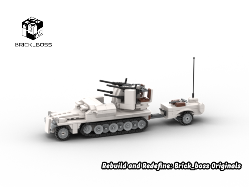 Brick_boss German SDKFZ-251 ANTI-AIRCRAFT 3