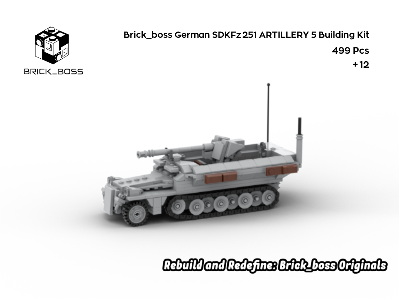 Brick_boss German SDKFZ-251 ARTILLERY 5