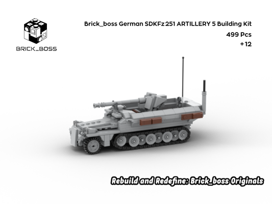 Brick_boss German SDKFZ-251 ARTILLERY 5