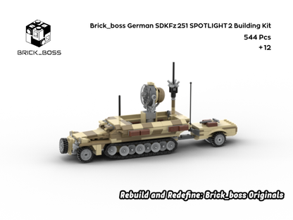 Brick_boss German SDKFZ-251 SPOTLIGHT 2
