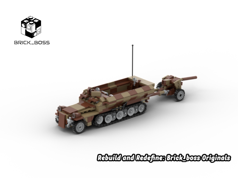 Brick_boss German SDKFZ-251 ARTILLERY 4
