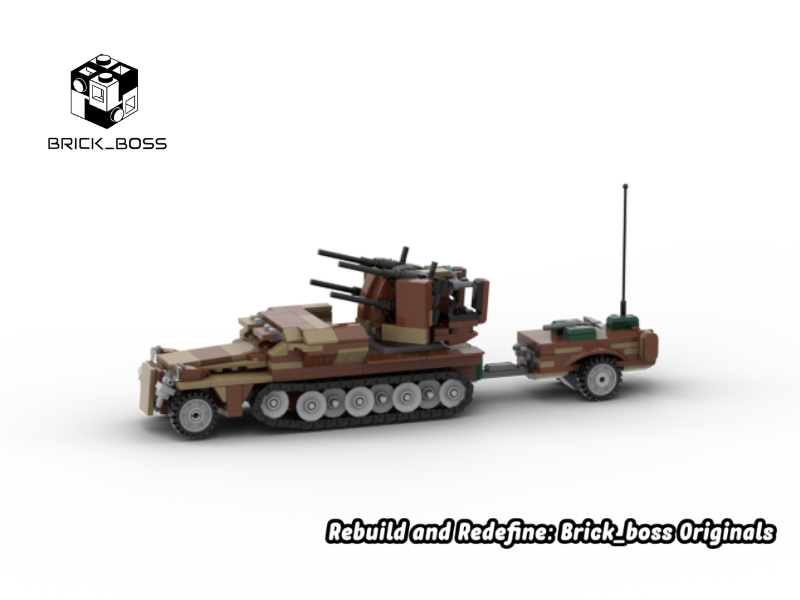 Brick_boss German SDKFZ-251 ANTI-AIRCRAFT 4