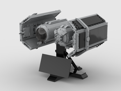 Brick_boss Imperial Tie Bomber With Stand