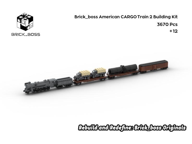 Brick_boss American CARGO Train 2