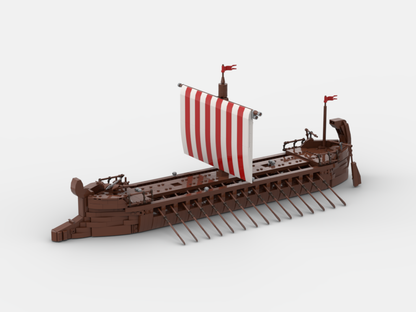 Brick_boss Greek TRIREME Ship