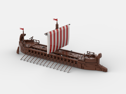 Brick_boss Greek TRIREME Ship
