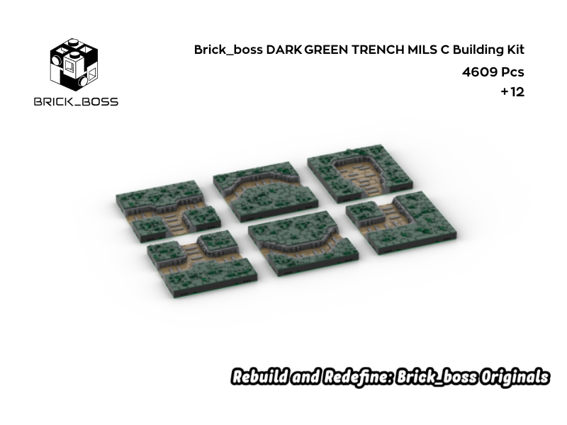 Brick_boss DARK GREEN TRENCH MILS C