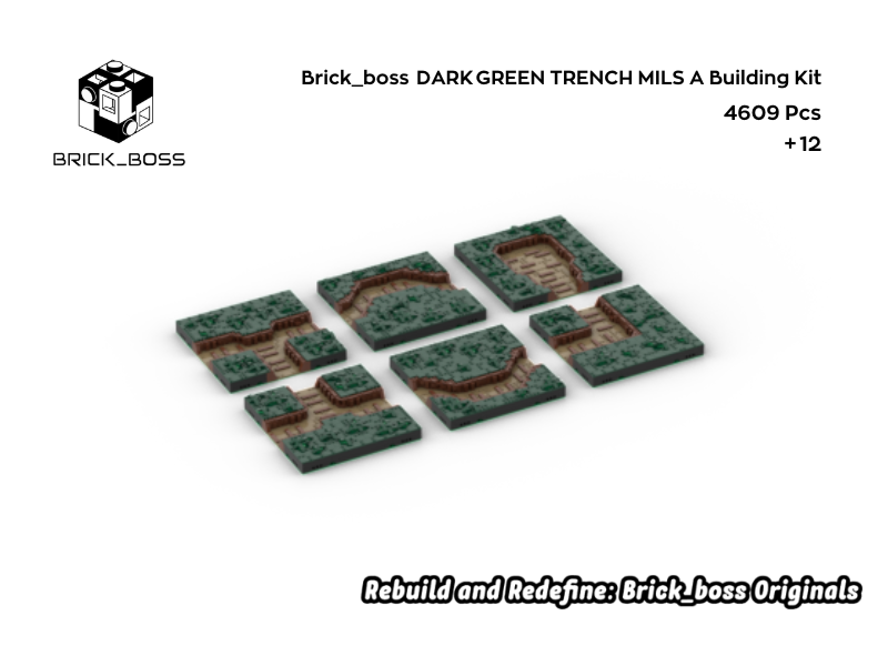 Brick_boss DARK GREEN TRENCH MILS A